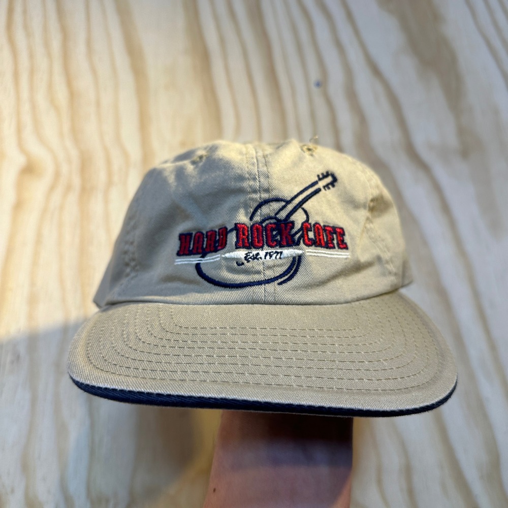 Hard Rock Cafe Niagara Falls Tan Cotton Adjustable Dad Hat Souvenir Cap